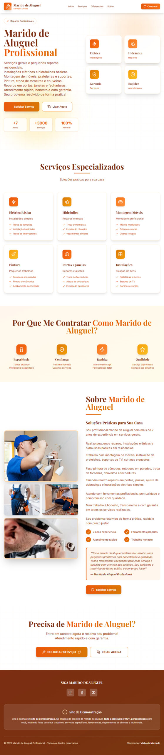 criar site para marido de aluguel