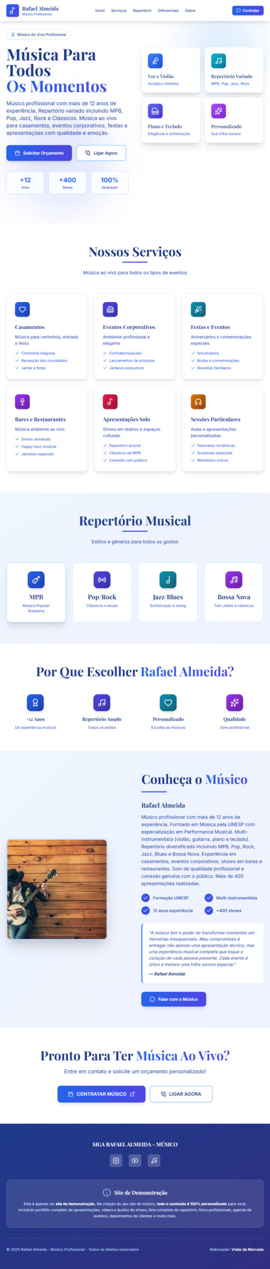 criar site para musico criar site para musico